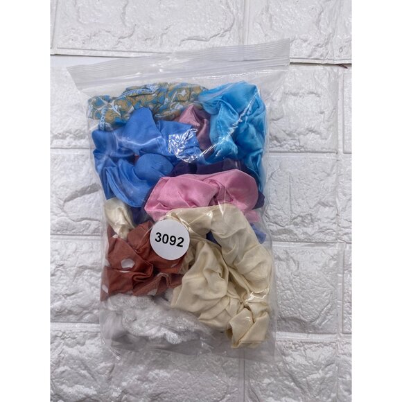 19pcs Assorted Hair Scrunchies Set Silk & Velvet Elastic Ponytail Holders Women - Picture 2 of 8